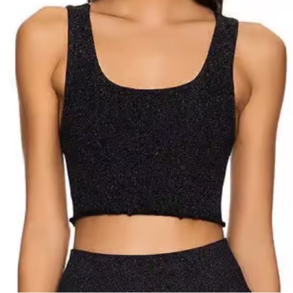 Spiritual Gangster Amor Crop Tank in black, no tags but never worn